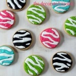 zebra print cookies