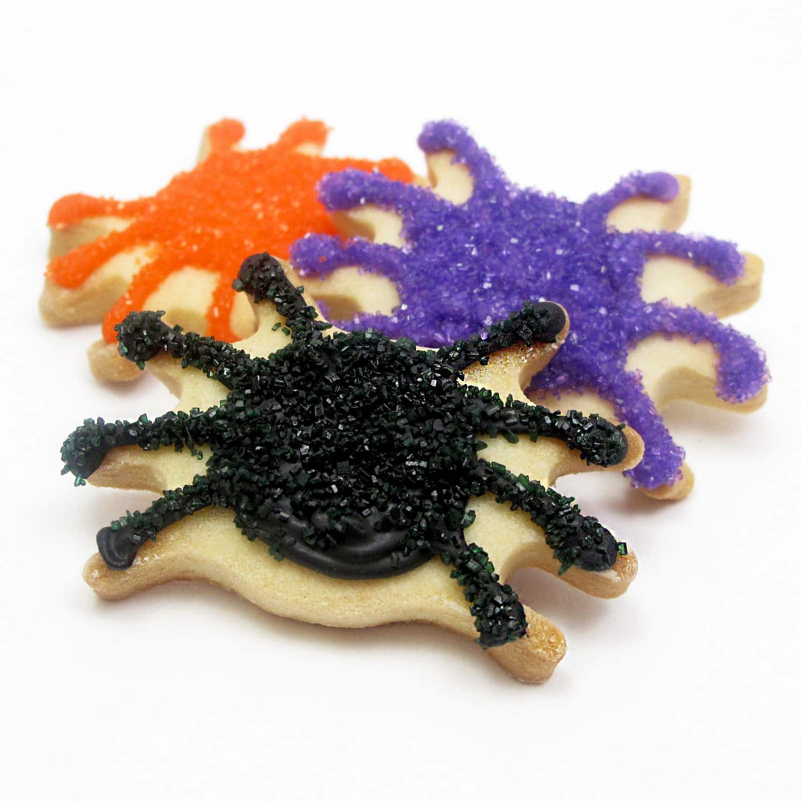 Halloween Spider Cookies   Sparkly Spider Cookies For Halloween