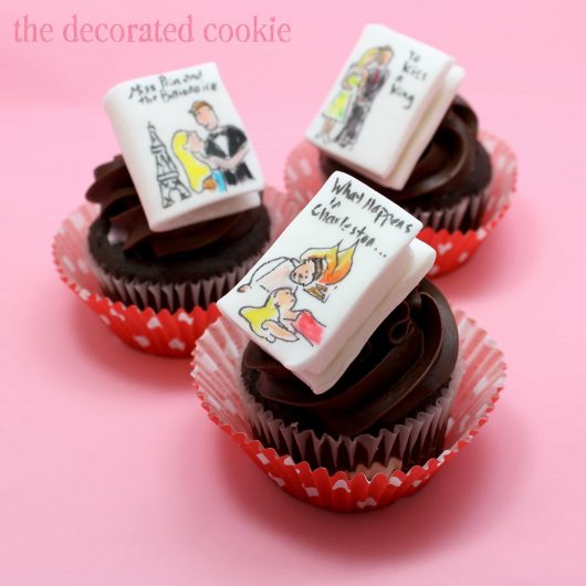 romance novel cupcakes