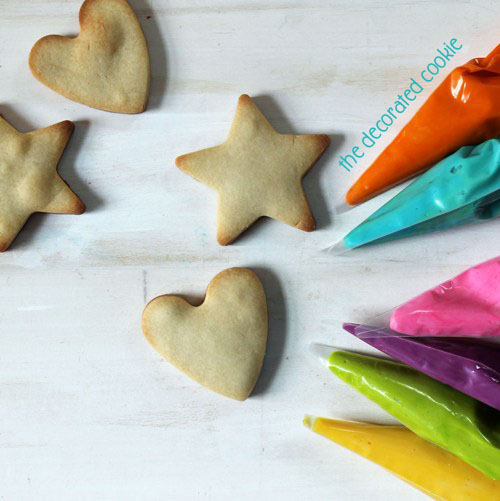 vegan cutout cookies and icing and kids' cookie decorating