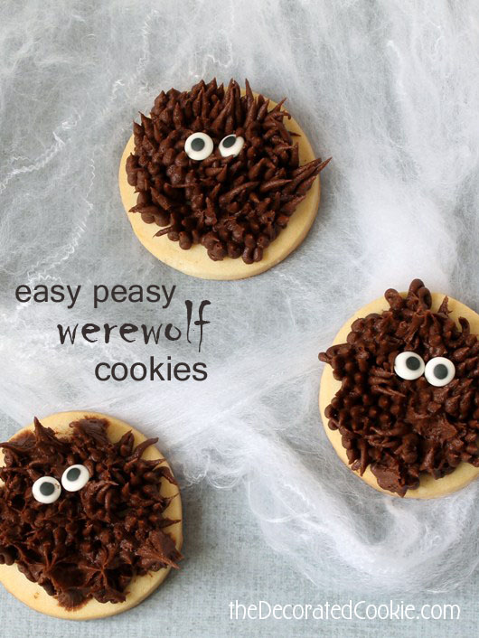 easy chocolate werewolf cookiesThe Decorated Cookie