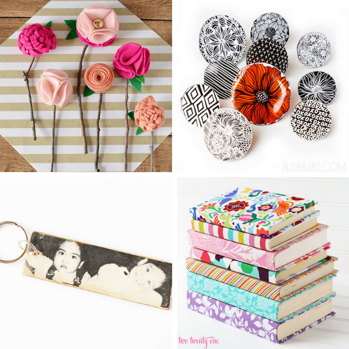 A roundup of 20 homemade Mothers Day gift ideas from adults