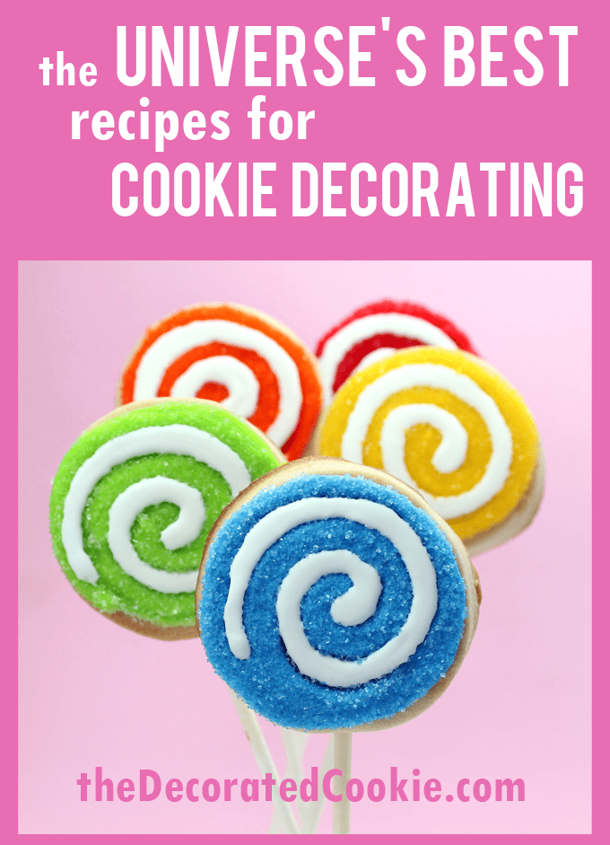the BEST recipes for cookie decorating