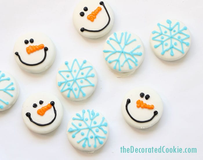 Chocolate Covered Oreo Snowflake Cookies –