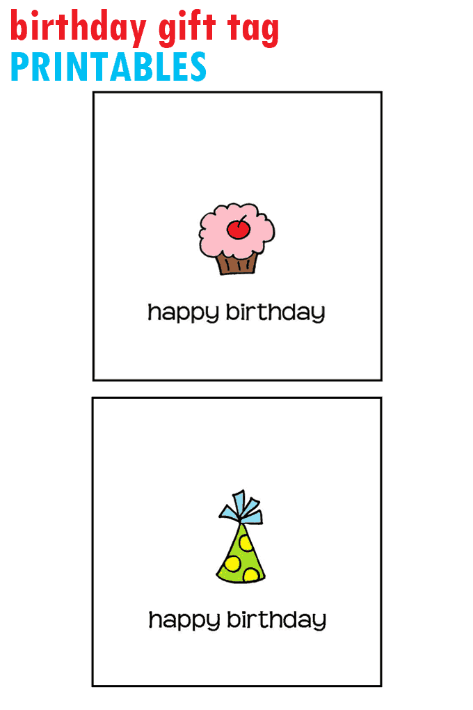 Printable Birthday Gift Tag Template : 44 Free Printable Gift Tag 