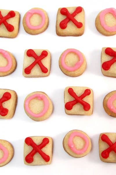 mini, bite-size hugs and kisses Valentine's Day cookies