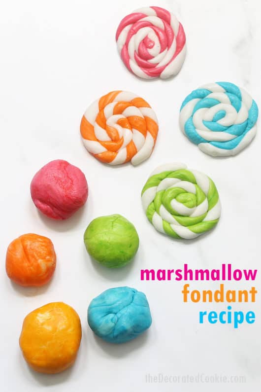 marshmallow fondant: Homemade marshmallow fondant recipe