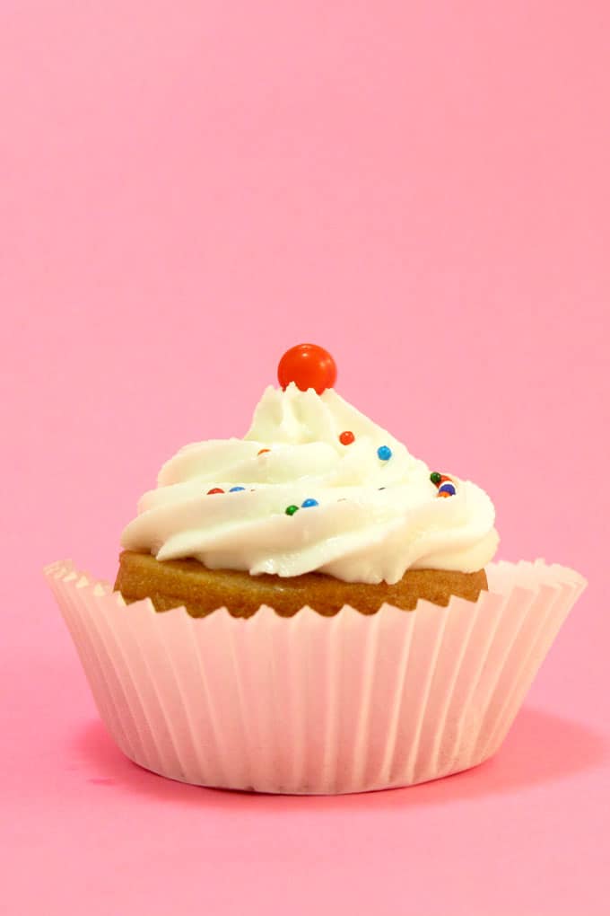 Cute little cookies decorated to look like cupcakes. #Cupcakes #Cookies #Birthday