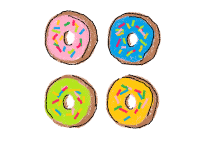 Doughnut art: Donuts painted by famous artists. (Or so imagined.)