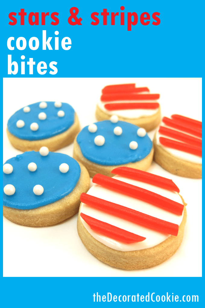 American flag cookie bites 