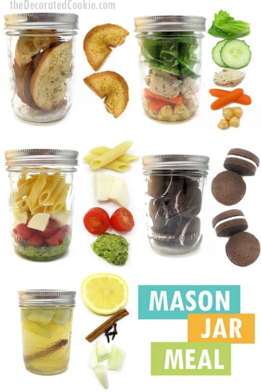 Mason Jar Meal A Complete Meal In Jars Perfect Meal Prep Or Picnic Idea