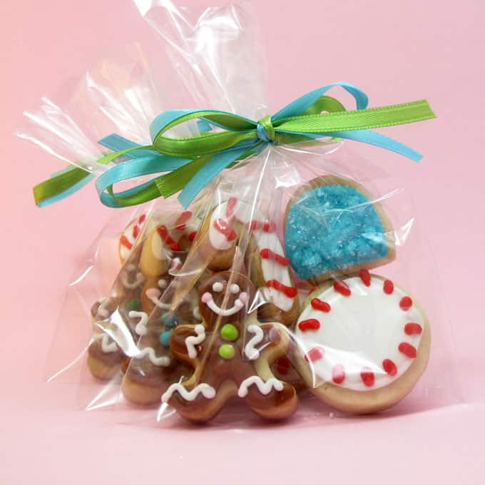 Mini Christmas candy cookies 
