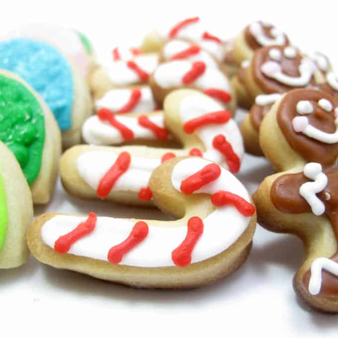 Mini Christmas candy cookies 