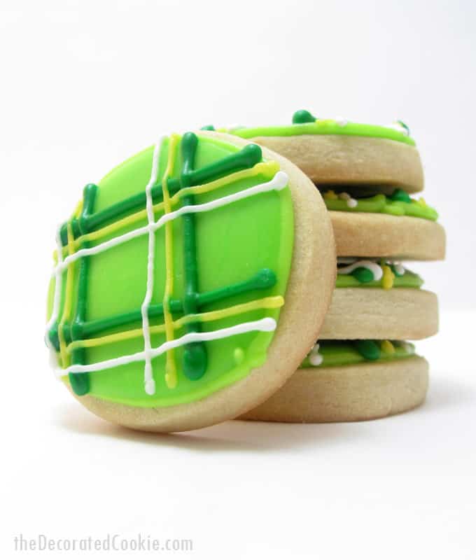 Plaid Cookies For St Patrick S Day The Decorated Cookie