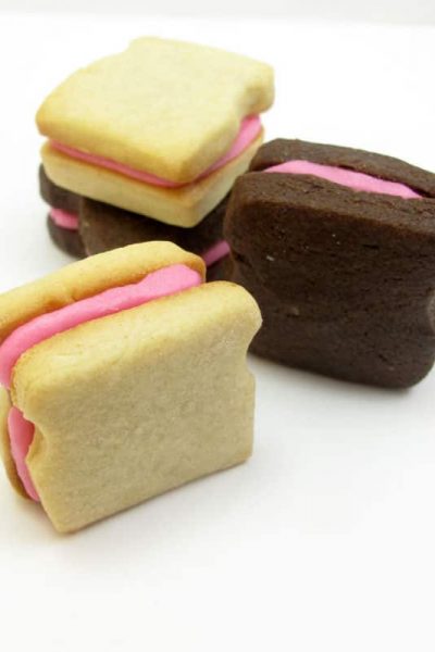 "sandwich" sandwich cookies by the decorated cookie