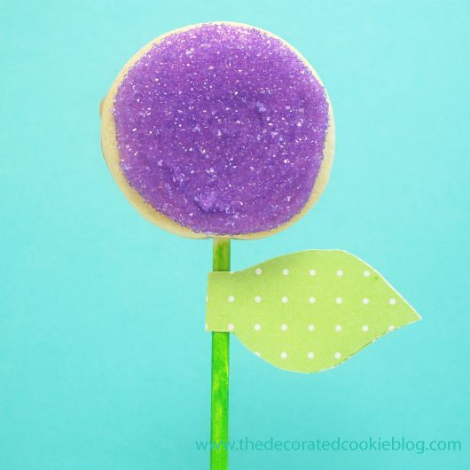 flower cookie pops favors 