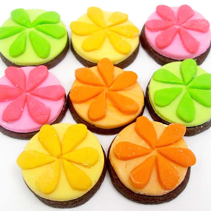 IZZE cookies: How to make colorful IZZE flower cookies -- the decorated cookie