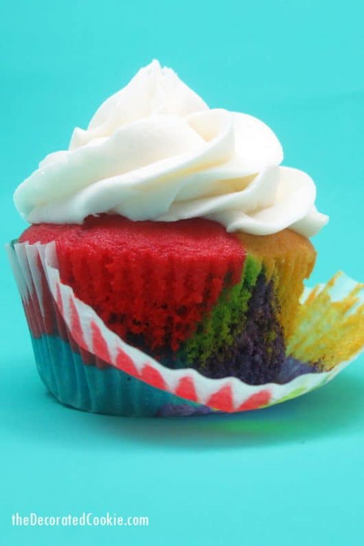 Rainbow cake and cupcakes for a unicorn or rainbow party ...