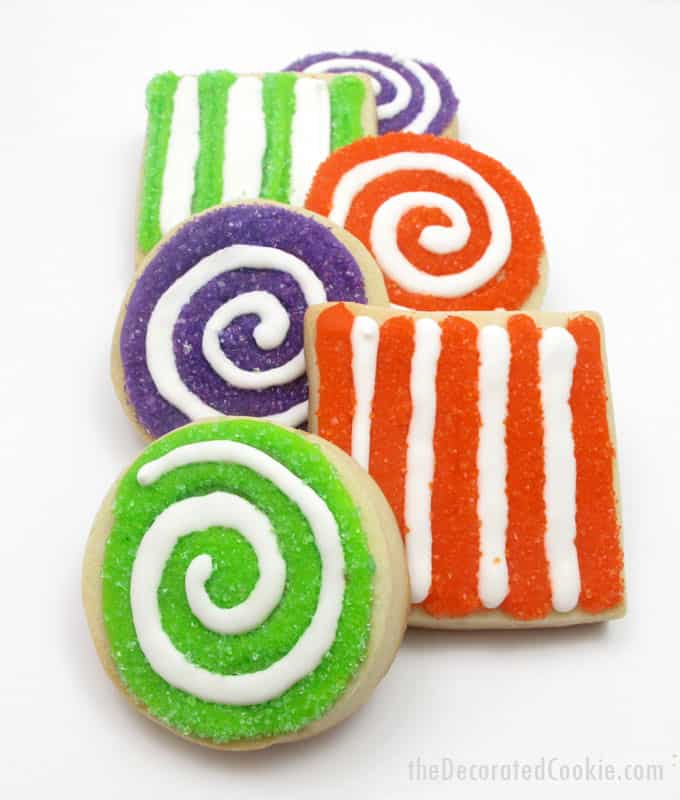 colorful sprinkle cookies -- swirl cookies with sprinkles for an easy cookie decorating idea 