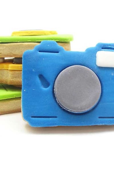 CAMERA COOKIES -- how to decorate camera cookies with fondant