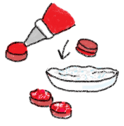 decorating cookies drawing 