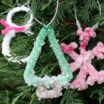 crystal-coated pipe cleaner ornaments