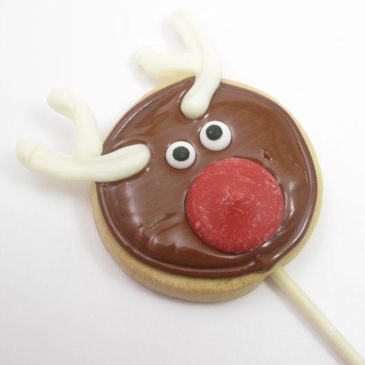 Rudolph cookie pops 