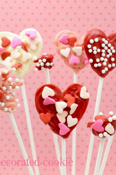 kid-friendly candy heart pops for Valentine's Day