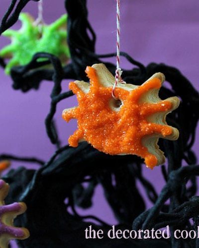 spider cookie ornaments