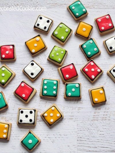 dice cookies for game night