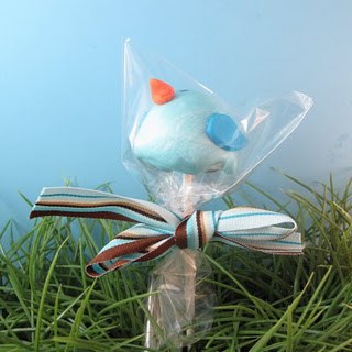 bluebird brownie pops 