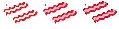 breakfast cookies how to draw bacon