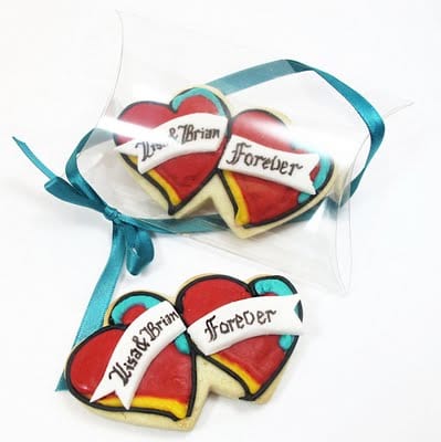 tattoo cookies for wedding favors 