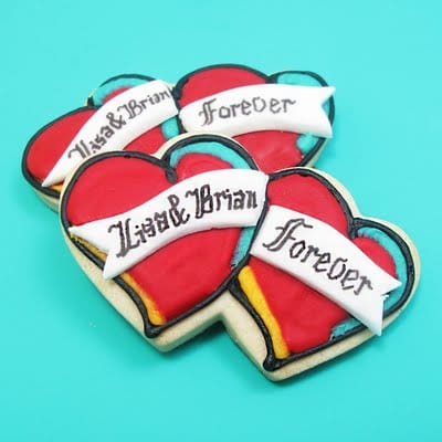 tattoo cookies for wedding favors 