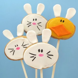 bunny cookie pops