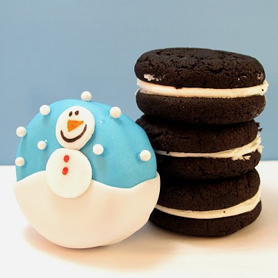 snowman Oreo Cakesters