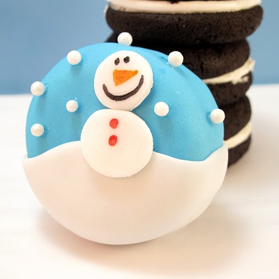 snowman Oreo Cakesters
