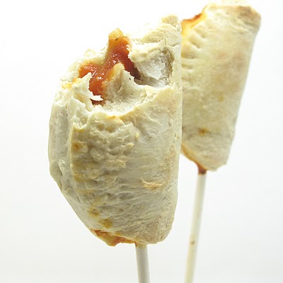 pizza pops-- pizza on a stick -calzones on a stick 