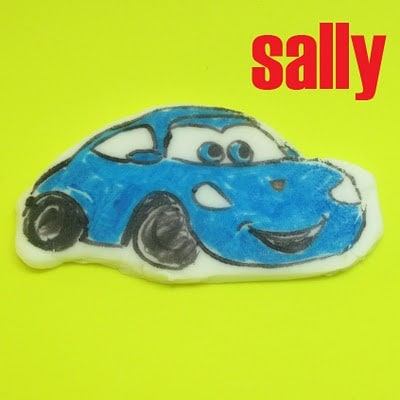 Cars cupcake toppers 