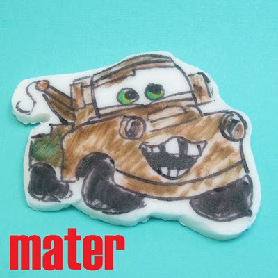 Cars cupcake toppers 