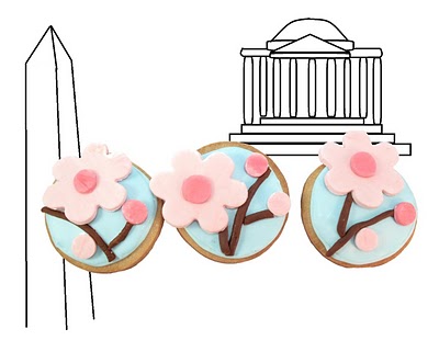 cherry blossom cookies - the decorated cookie