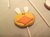 bunny cookie pops