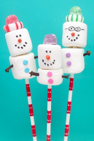 marshmallow snowman family