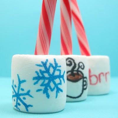 hot cocoa marshmallow stirrers