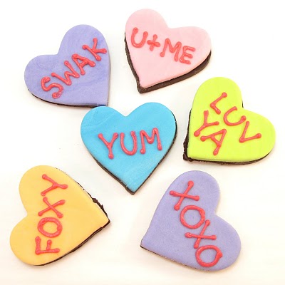 conversation heart chocolates