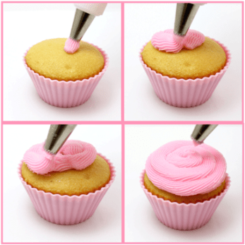 how to pipe frosting on cupcakes 