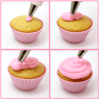 how to pipe icing onto cupcakes