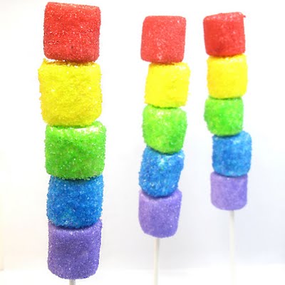 rainbow marshmallow kabobs 