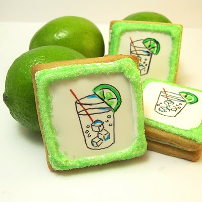 gin and tonic cookies