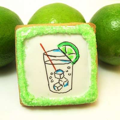 gin and tonic cookies